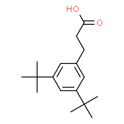 ChemSpider 2D Image | Benzenepropanoicacid, 3,5-bis(1,1-dimethylethyl)- | C17H26O2