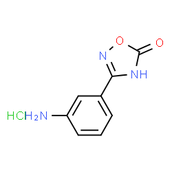 ChemSpider 2D Image | 3-(3-Aminophenyl)-1,2,4-oxadiazol-5(2H)-one hydrochloride (1:1) | C8H8ClN3O2
