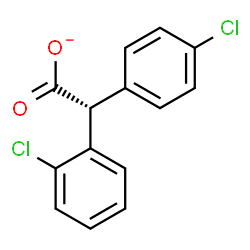 ChemSpider 2D Image | (2R)-(2-Chlorophenyl)(4-chlorophenyl)acetate | C14H9Cl2O2