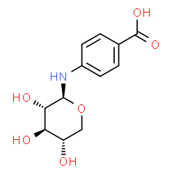 ChemSpider 2D Image | N-(4-Carboxyphenyl)-beta-L-xylopyranosylamine | C12H15NO6