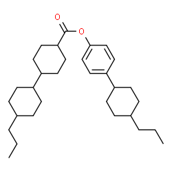 ChemSpider 2D Image | 4-(4-Propylcyclohexyl)phenyl 4'-propyl-1,1'-bi(cyclohexyl)-4-carboxylate | C31H48O2