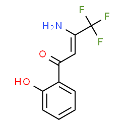 ChemSpider 2D Image | (2Z)-3-Amino-4,4,4-trifluoro-1-(2-hydroxyphenyl)-2-buten-1-one | C10H8F3NO2