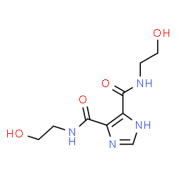 ChemSpider 2D Image | N,N'-Bis(2-hydroxyethyl)-1H-imidazole-4,5-dicarboxamide | C9H14N4O4