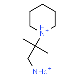 ChemSpider 2D Image | 1-(1-Ammonio-2-methyl-2-propanyl)piperidinium | C9H22N2