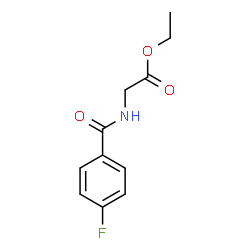ChemSpider 2D Image | Ethyl N-(4-fluorobenzoyl)glycinate | C11H12FNO3