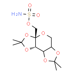 ChemSpider 2D Image | [(3aS,8bS)-2,2,7,7-Tetramethyltetrahydro-3aH-bis[1,3]dioxolo[4,5-b:4',5'-d]pyran-3a-yl]methyl sulfamate | C12H21NO8S