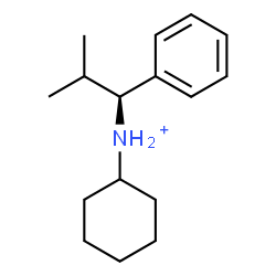 ChemSpider 2D Image | N-[(1S)-2-Methyl-1-phenylpropyl]cyclohexanaminium | C16H26N