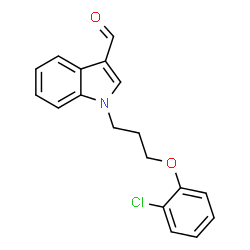 ChemSpider 2D Image | 1-[3-(2-Chlorophenoxy)propyl]-1H-indole-3-carbaldehyde | C18H16ClNO2