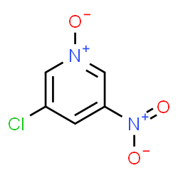 ChemSpider 2D Image | 3-Chloro-5-nitropyridine 1-oxide | C5H3ClN2O3