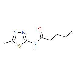 ChemSpider 2D Image | N-(5-Methyl-1,3,4-thiadiazol-2-yl)pentanamide | C8H13N3OS