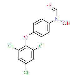 ChemSpider 2D Image | N-Hydroxy-N-[4-(2,4,6-trichlorophenoxy)phenyl]formamide | C13H8Cl3NO3