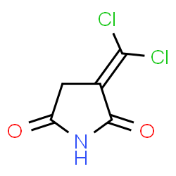 ChemSpider 2D Image | 3-(Dichloromethylene)-2,5-pyrrolidinedione | C5H3Cl2NO2