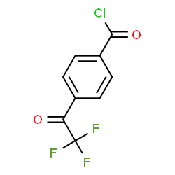 ChemSpider 2D Image | 4-(Trifluoroacetyl)benzoyl chloride | C9H4ClF3O2