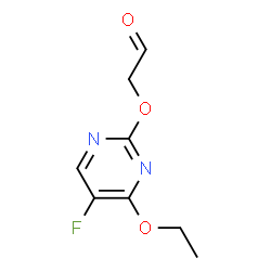 ChemSpider 2D Image | [(4-Ethoxy-5-fluoro-2-pyrimidinyl)oxy]acetaldehyde | C8H9FN2O3