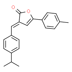 ChemSpider 2D Image | 3-(4-Isopropyl-benzylidene)-5-p-tolyl-3H-furan-2-one | C21H20O2