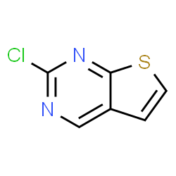 ChemSpider 2D Image | 2-chlorothieno[2,3-d]pyrimidine | C6H3ClN2S