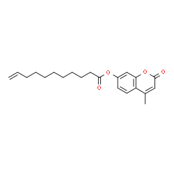 ChemSpider 2D Image | 4-Methyl-2-oxo-2H-chromen-7-yl 10-undecenoate | C21H26O4