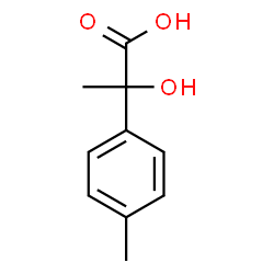 ChemSpider 2D Image | 2-Hydroxy-2-(4-methylphenyl)propanoic acid | C10H12O3