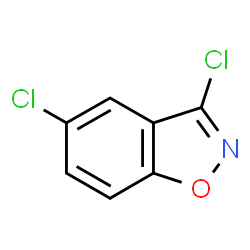 ChemSpider 2D Image | 3,5-Dichloro-1,2-benzoxazole | C7H3Cl2NO