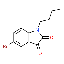 ChemSpider 2D Image | 5-bromo-1-butylindoline-2,3-dione | C12H12BrNO2