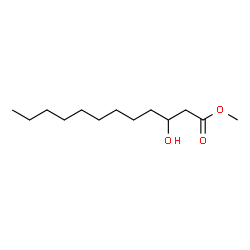ChemSpider 2D Image | Methyl 3-hydroxydodecanoate | C13H26O3