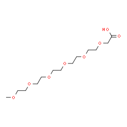 ChemSpider 2D Image | 2,5,8,11,14,17-Hexaoxanonadecan-19-oic acid | C13H26O8