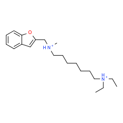 ChemSpider 2D Image | N-(1-Benzofuran-2-ylmethyl)-N',N'-diethyl-N-methyl-1,7-heptanediaminium | C21H36N2O