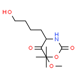 ChemSpider 2D Image | Methyl 6-hydroxy-N-{[(2-methyl-2-propanyl)oxy]carbonyl}norleucinate | C12H23NO5