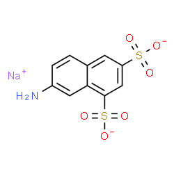 ChemSpider 2D Image | 1,3-Naphthalenedisulfonate, 7-amino-, sodium salt (1:1) | C10H7NNaO6S2