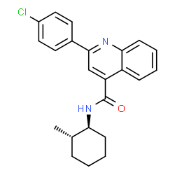 ChemSpider 2D Image | 2-(4-Chlorophenyl)-N-[(1S,2S)-2-methylcyclohexyl]-4-quinolinecarboxamide | C23H23ClN2O