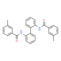 ChemSpider 2D Image | N,N'-2,2'-Biphenyldiylbis(3-methylbenzamide) | C28H24N2O2