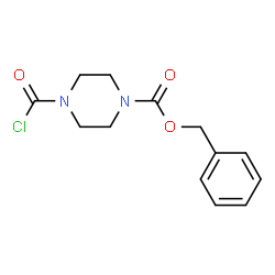 ChemSpider 2D Image | 4-Cbz-piperazine-1-carbonyl Chloride | C13H15ClN2O3