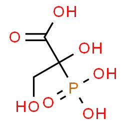 ChemSpider 2D Image | 2,3-Dihydroxy-2-phosphonopropanoic acid | C3H7O7P