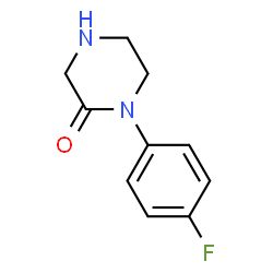 ChemSpider 2D Image | 1-(4-Fluorophenyl)-2-piperazinone | C10H11FN2O