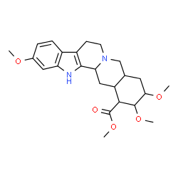 ChemSpider 2D Image | Methyl 11,17,18-trimethoxyyohimban-16-carboxylate | C24H32N2O5
