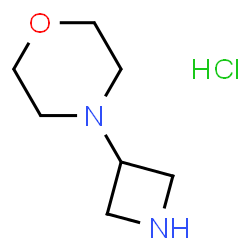 ChemSpider 2D Image | 4-(azetidin-3-yl)morpholine hydrochloride | C7H15ClN2O