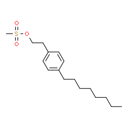 ChemSpider 2D Image | 2-(4-Octylphenyl)ethyl methanesulfonate | C17H28O3S