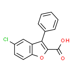 ChemSpider 2D Image | 5-Chloro-3-phenyl-2-benzofurancarboxylic acid | C15H9ClO3