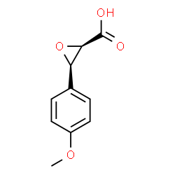 ChemSpider 2D Image | (2R,3R)-3-(4-Methoxyphenyl)-2-oxiranecarboxylic acid | C10H10O4