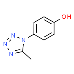 ChemSpider 2D Image | 4-(5-Methyl-1H-tetrazol-1-yl)phenol | C8H8N4O
