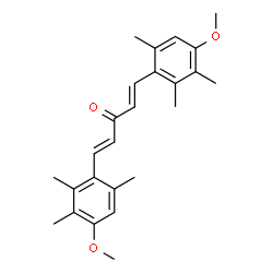 ChemSpider 2D Image | (1E,4E)-1,5-Bis(4-methoxy-2,3,6-trimethylphenyl)-1,4-pentadien-3-one | C25H30O3