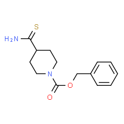 ChemSpider 2D Image | Benzyl 4-carbamothioyl-1-piperidinecarboxylate | C14H18N2O2S