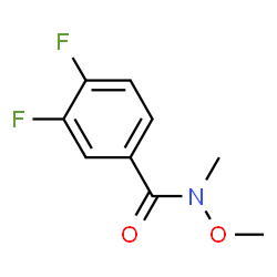ChemSpider 2D Image | 3,4-Difluoro-N-methoxy-N-methylbenzamide | C9H9F2NO2
