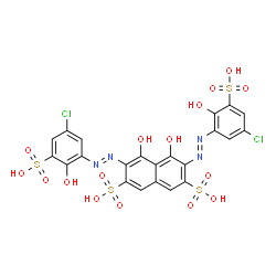 ChemSpider 2D Image | SULFOCHLOROPHENOL S | C22H14Cl2N4O16S4