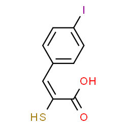 ChemSpider 2D Image | (2E)-3-(4-Iodophenyl)-2-sulfanylacrylic acid | C9H7IO2S