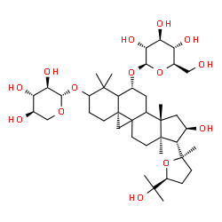 ChemSpider 2D Image | (5xi,6beta,8xi,9xi,16alpha,20R,24S)-16,25-Dihydroxy-3-(beta-D-xylopyranosyloxy)-20,24-epoxy-9,19-cyclolanostan-6-yl beta-D-glucopyranoside | C41H68O14