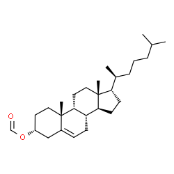 ChemSpider 2D Image | (3alpha,9beta,17alpha,20S)-Cholest-5-en-3-yl formate | C28H46O2