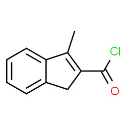 ChemSpider 2D Image | 3-Methyl-1H-indene-2-carbonyl chloride | C11H9ClO