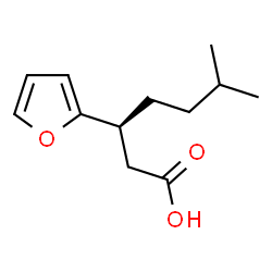 ChemSpider 2D Image | (3R)-3-(2-Furyl)-6-methylheptanoic acid | C12H18O3