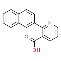 ChemSpider 2D Image | 2-(2-Naphthyl)nicotinic acid | C16H11NO2
